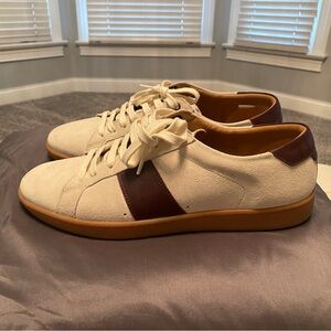 Saint Laurent Cream and Brown Sneakers